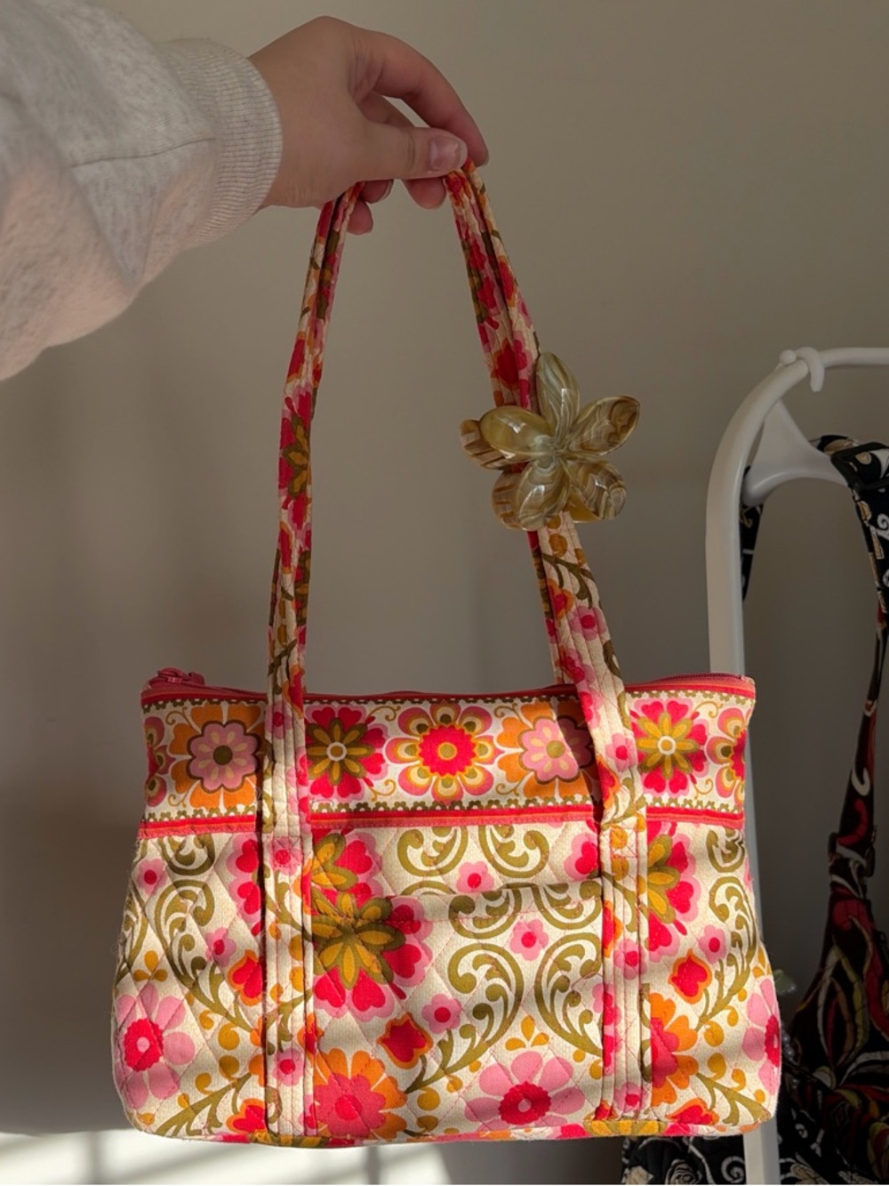 SOLD Vera Bradley Folkloric Floral Mini Tote Bag